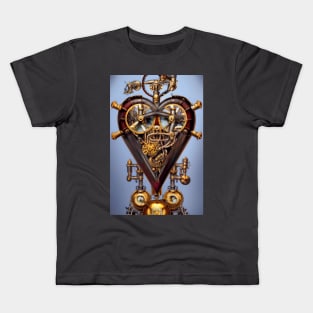 Steampunk mechanical heart Kids T-Shirt